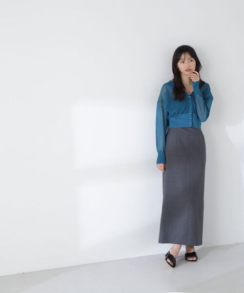 NATURAL BEAUTY BASIC(ナチュラルビューティーベーシック)の「◇リネンライクワイドベルトナロースカート(スカート・レディース・ベージュ/チャコールグレー/オリーブ・MEDIUM/SMALL)」の22枚目の写真