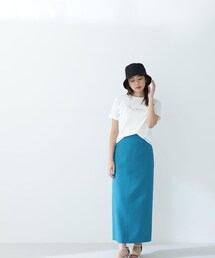 ◇リネンライクワイドベルトナロースカート