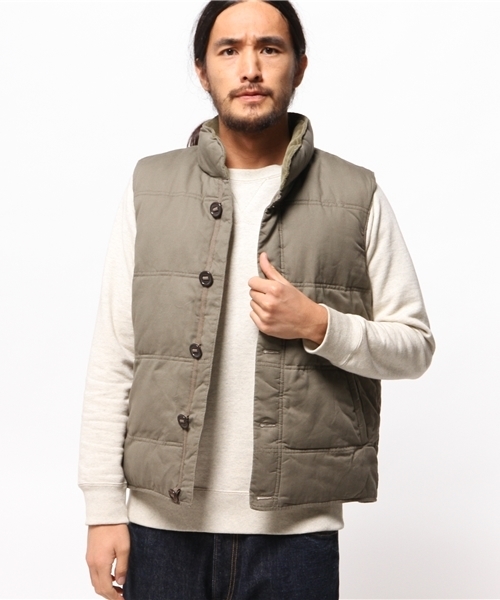 koe（コエ）の「ナカワタアウターベスト（その他アウター・メンズ・ネイビー/レッド/ベージュ・LL/LARGE/SMALL/MEDIUM）」の2枚目の写真