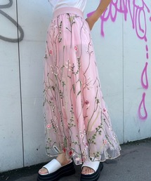 【Narcissus】フラワーチュールスカート