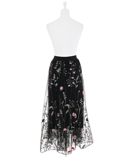 Narcissus（ナルシス）の「【Narcissus】フラワーチュールスカート（スカート・レディース・ブラック/ピンク・FREE）」の12枚目の写真