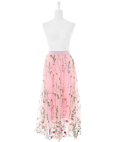 Narcissus（ナルシス）の「【Narcissus】フラワーチュールスカート（スカート・レディース・ブラック/ピンク・FREE）」の13枚目の写真