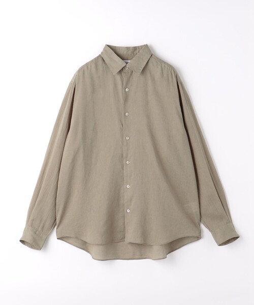 green label relaxing（グリーンレーベルリラクシング）の「ラミーセルロース リラックス レギュラーカラー シャツ（シャツ/ブラウス・メンズ・ライトピンク/ベージュ/ライム・XL/M/S/L）」の18枚目の写真