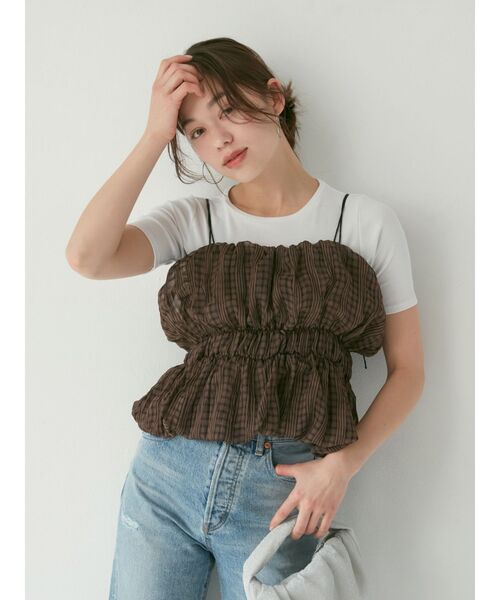 【特別セール品】 セール】ビスチェセットTee（Tシャツ/カットソー）｜Ungrid トップス