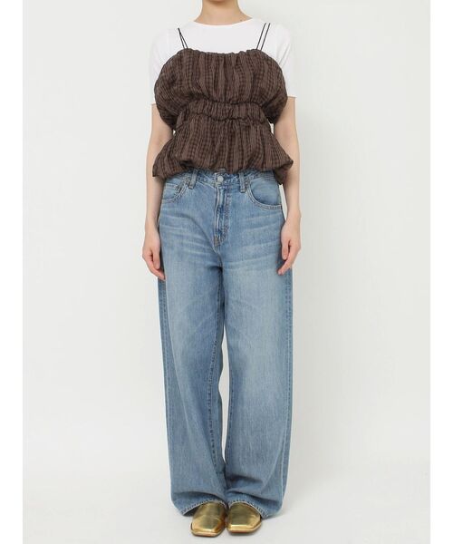 Ungrid（アングリッド）の「ビスチェセットTee（Tシャツ/カットソー・レディース・ブラウン/ブラック/アイボリー・FREE）」の7枚目の写真