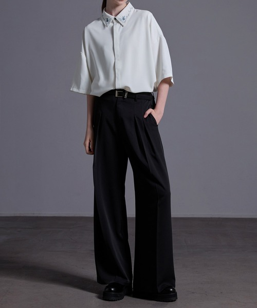 lemontéa オリジナルスラックス Perfect Suit FActory スラックス TWセットアップ パンツ 無地調