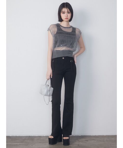 EMODA（エモダ）の「ボックスEキューブバッグ（ハンドバッグ・レディース・ブラック/シルバー/グレー/ピンク・FREE）」の12枚目の写真