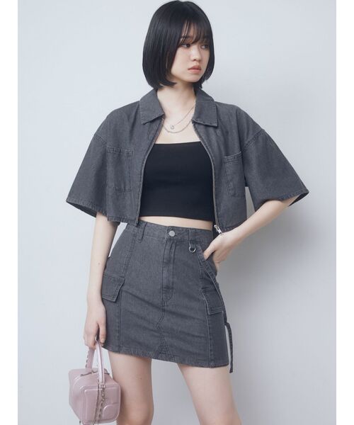 EMODA（エモダ）の「ボックスEキューブバッグ（ハンドバッグ・レディース・ブラック/シルバー/グレー/ピンク・FREE）」の14枚目の写真