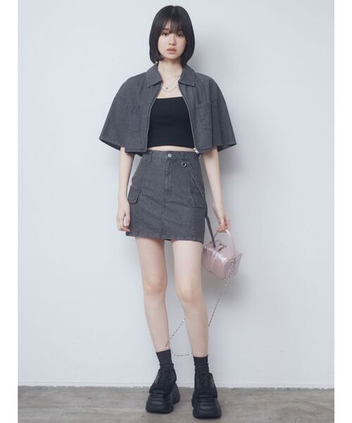 EMODA（エモダ）の「ボックスEキューブバッグ（ハンドバッグ・レディース・ブラック/シルバー/グレー/ピンク・FREE）」の15枚目の写真