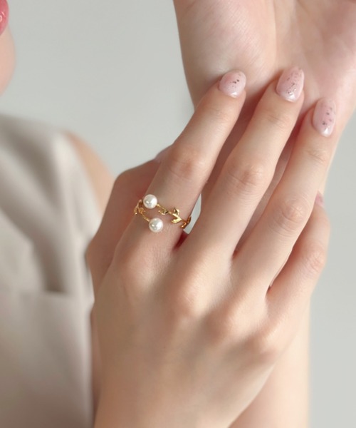 203jewelry リーフデザインリング LA VORAGINE 指輪 リング リーフデザインリング レディース