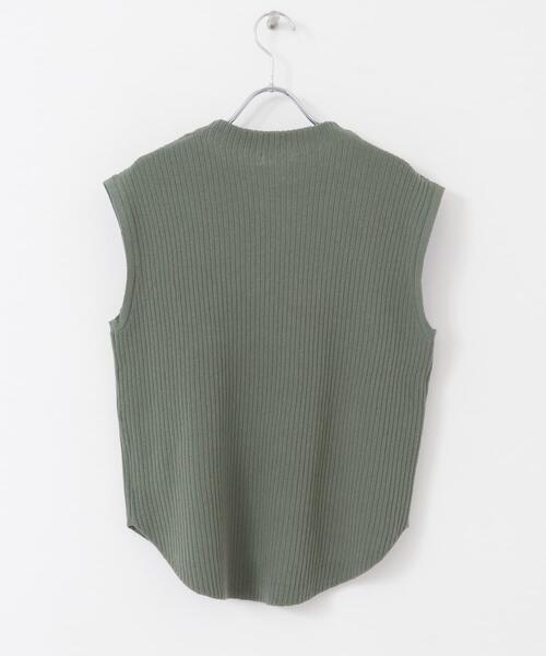 ITEMS URBANRESEARCH(アイテムズ アーバンリサーチ)の「リブハイネックノースリニット(ニット/セーター・レディース・チャコールグレー/オフホワイト/ブラウン/グリーン・FREE)」の18枚目の写真