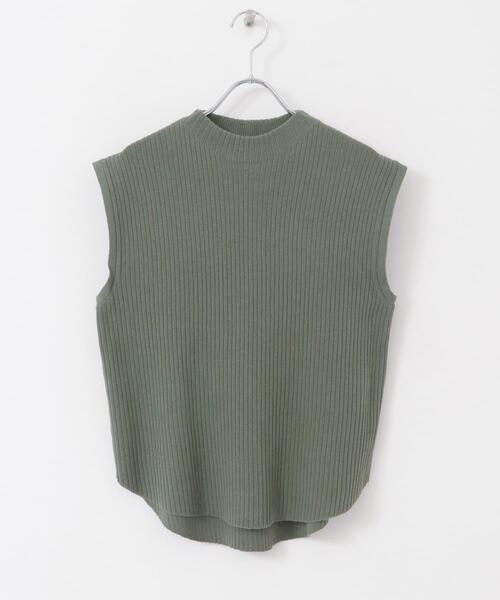 ITEMS URBANRESEARCH(アイテムズ アーバンリサーチ)の「リブハイネックノースリニット(ニット/セーター・レディース・チャコールグレー/オフホワイト/ブラウン/グリーン・FREE)」の17枚目の写真