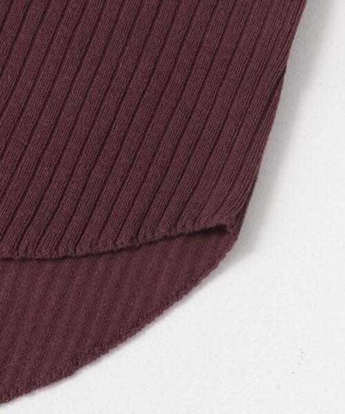 ITEMS URBANRESEARCH(アイテムズ アーバンリサーチ)の「リブハイネックノースリニット(ニット/セーター・レディース・チャコールグレー/オフホワイト/ブラウン/グリーン・FREE)」の5枚目の写真