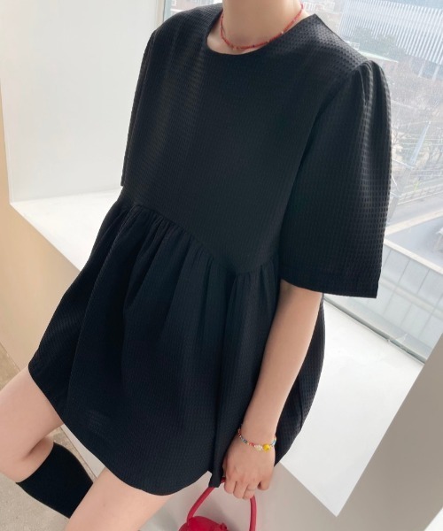 sakishimatokyo（サキシマトーキョー）の「ワッフル柄 ショートパンツ/セットアップ（セットアップ・レディース・アイボリー/ブラック/ネイビー・FREE）」の22枚目の写真