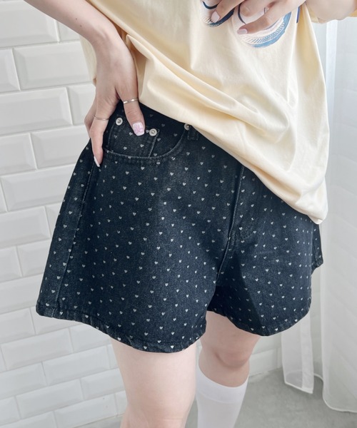 バブルドットショートレイヤーパンツ