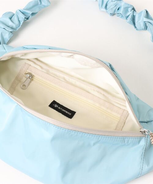 ACCOMMODE（アコモデ）の「ドロストショルダーボディバッグ（ボディバッグ/ウエストポーチ・レディース・ブラック/ライトベージュ/ライトブルー・FREE）」の19枚目の写真