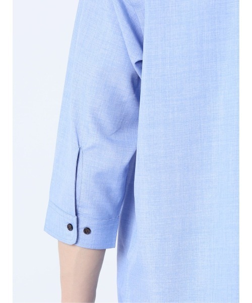 タカキュー TechLinen 7分袖カプリシャツ(シャツ/ブラウス)|TAKA-Q(タカキュー) タカキュー TechLinen 7分袖カプリシャツ(シャツ/ブラウス)|TAKA-Q(タカキュー)