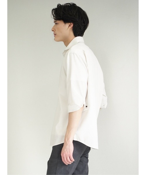タカキュー TechLinen 7分袖カプリシャツ(シャツ/ブラウス)|TAKA-Q(タカキュー) タカキュー TechLinen 7分袖カプリシャツ(シャツ/ブラウス)|TAKA-Q(タカキュー)