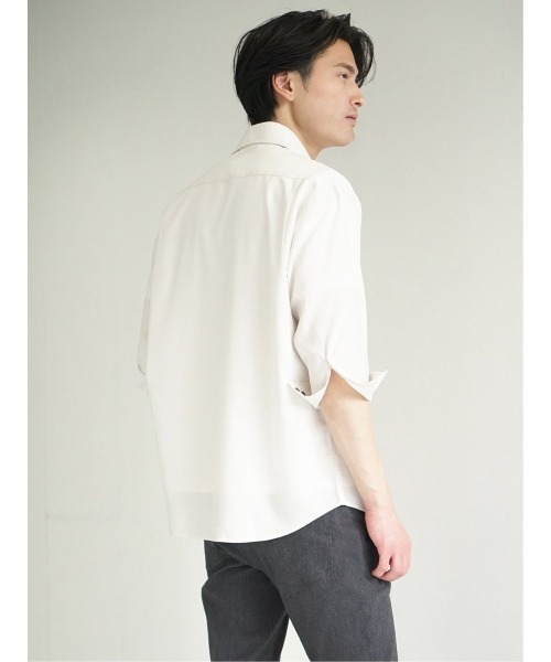 タカキュー TechLinen 7分袖カプリシャツ(シャツ/ブラウス)|TAKA-Q(タカキュー) タカキュー TechLinen 7分袖カプリシャツ(シャツ/ブラウス)|TAKA-Q(タカキュー)