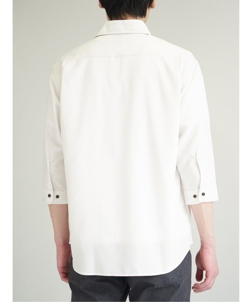 タカキュー TechLinen 7分袖カプリシャツ(シャツ/ブラウス)|TAKA-Q(タカキュー) タカキュー TechLinen 7分袖カプリシャツ(シャツ/ブラウス)|TAKA-Q(タカキュー)