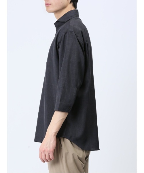 タカキュー TechLinen 7分袖カプリシャツ(シャツ/ブラウス)|TAKA-Q(タカキュー) タカキュー TechLinen 7分袖カプリシャツ(シャツ/ブラウス)|TAKA-Q(タカキュー)