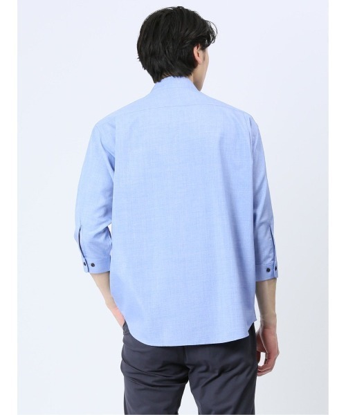タカキュー TechLinen 7分袖カプリシャツ(シャツ/ブラウス)|TAKA-Q(タカキュー) タカキュー TechLinen 7分袖カプリシャツ(シャツ/ブラウス)|TAKA-Q(タカキュー)