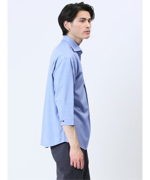 タカキュー TechLinen 7分袖カプリシャツ(シャツ/ブラウス)|TAKA-Q(タカキュー) タカキュー TechLinen 7分袖カプリシャツ(シャツ/ブラウス)|TAKA-Q(タカキュー)