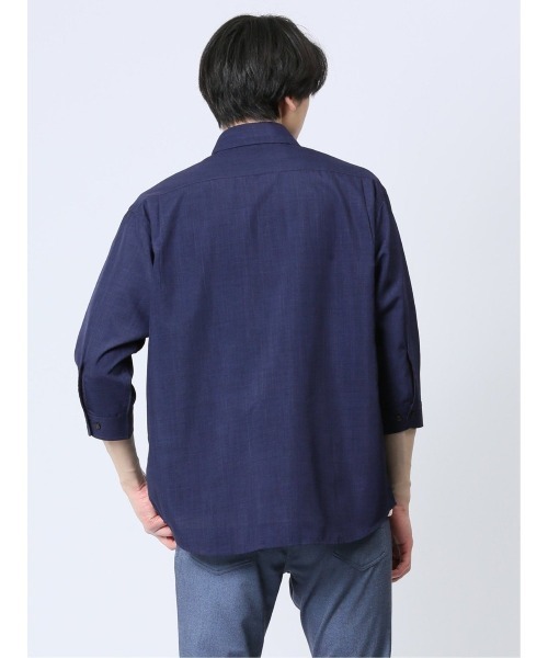 タカキュー TechLinen 7分袖カプリシャツ(シャツ/ブラウス)|TAKA-Q(タカキュー) タカキュー TechLinen 7分袖カプリシャツ(シャツ/ブラウス)|TAKA-Q(タカキュー)