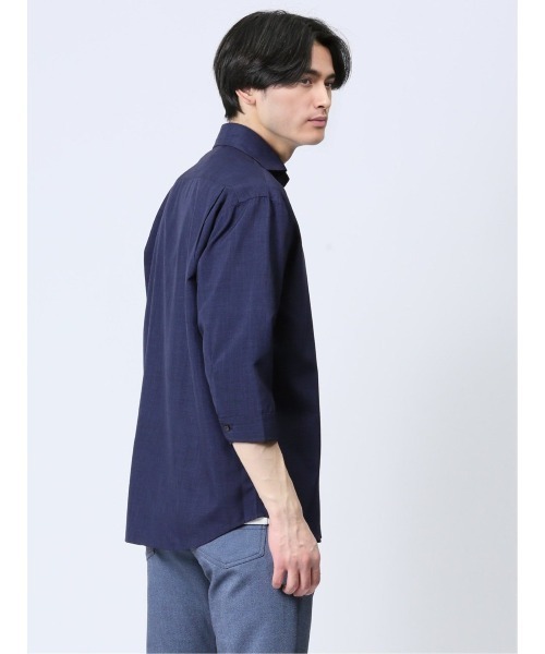 タカキュー TechLinen 7分袖カプリシャツ(シャツ/ブラウス)|TAKA-Q(タカキュー) タカキュー TechLinen 7分袖カプリシャツ(シャツ/ブラウス)|TAKA-Q(タカキュー)