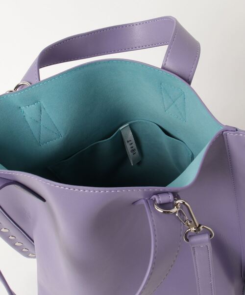 COMMON WARE(コモンウェアー)の「EM:cheek チークrivet 2way tote リベットトートバッグ(トートバッグ・レディース・シルバー/ブラック/パープル/イエロー/ブラウン・FREE)」の10枚目の写真