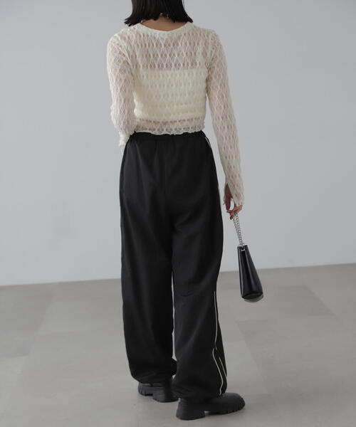 FREE'S MART（フリーズマート）の「◇シアーチュールカーディガン（カーディガン/ボレロ・レディース・ピンク/ホワイト/ブラック/ブルー/オレンジ・FREE）」の20枚目の写真