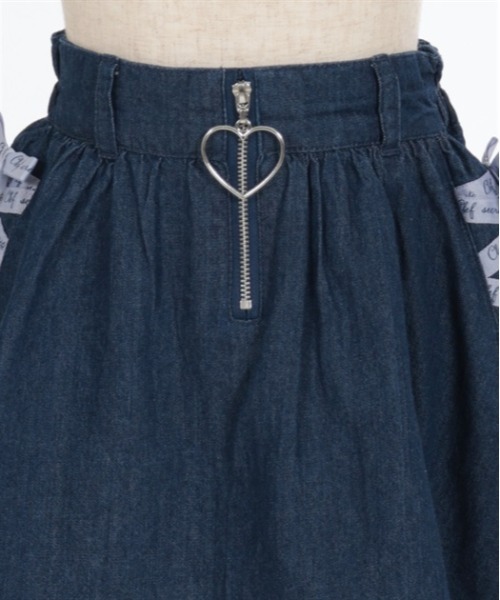 axes femme（アクシーズファム）の「レースアップデニムスカパン（デニムパンツ・キッズ・インディゴブルー/ケミカルウォッシュ・MEDIUM/LARGE/X-LARGE）」の11枚目の写真