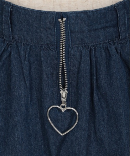 axes femme（アクシーズファム）の「レースアップデニムスカパン（デニムパンツ・キッズ・インディゴブルー/ケミカルウォッシュ・MEDIUM/LARGE/X-LARGE）」の12枚目の写真