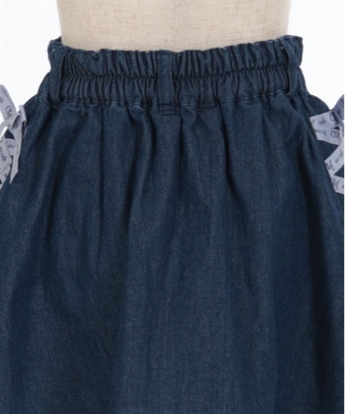 axes femme（アクシーズファム）の「レースアップデニムスカパン（デニムパンツ・キッズ・インディゴブルー/ケミカルウォッシュ・MEDIUM/LARGE/X-LARGE）」の14枚目の写真