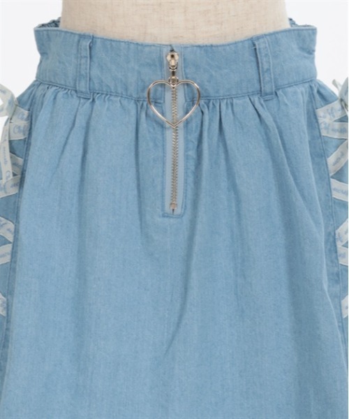 axes femme（アクシーズファム）の「レースアップデニムスカパン（デニムパンツ・キッズ・インディゴブルー/ケミカルウォッシュ・MEDIUM/LARGE/X-LARGE）」の21枚目の写真