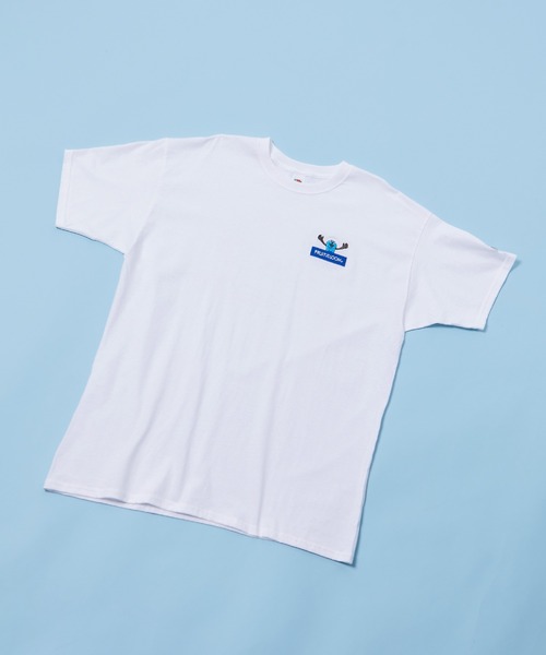 FRUIT OF THE LOOM(フルーツオブザルーム)の「FTL×パペットスンスン スンスン刺繍Tシャツ(Tシャツ/カットソー・レディース・ブルー/イエロー・M/L/XL)」の1枚目の写真