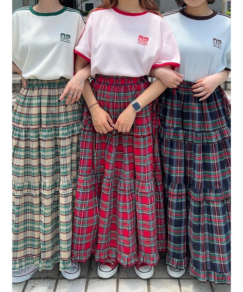 WC(ダブル シー)の「2ラインリボンワッフルTシャツ(Tシャツ/カットソー・レディース・アイボリー/サックスブルー/ピンク・FREE)」の19枚目の写真