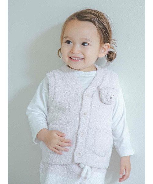 gelato pique(ジェラートピケ)の「【BABY】パウダーベアベスト(その他ベビーウェア・キッズ・ブルー/ベージュ/ピンク・70/80)」の18枚目の写真