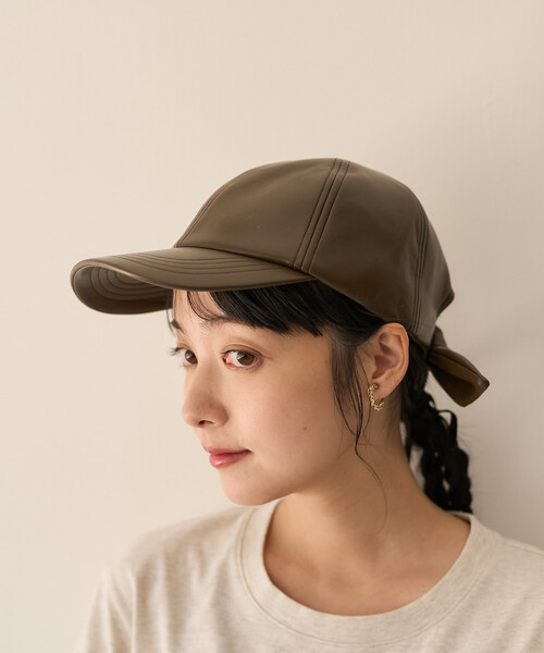 FREAK'S STORE(フリークスストア)の「PUリボンキャップ(キャップ・レディース・ブラック/ブラウン・ONE SIZE)」の10枚目の写真