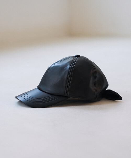 FREAK'S STORE(フリークスストア)の「PUリボンキャップ(キャップ・レディース・ブラック/ブラウン・ONE SIZE)」の7枚目の写真