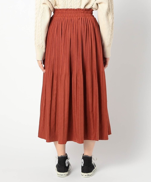 Grand PARK(グランドパーク)の「ミジンコール プリーツスカート(スカート・レディース・ネイビー/グレー/カーキ/ブラック/オレンジ・FREE)」の17枚目の写真