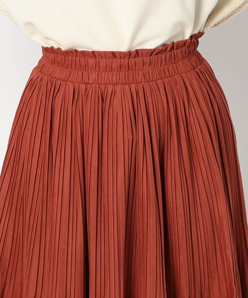 Grand PARK(グランドパーク)の「ミジンコール プリーツスカート(スカート・レディース・ネイビー/グレー/カーキ/ブラック/オレンジ・FREE)」の13枚目の写真