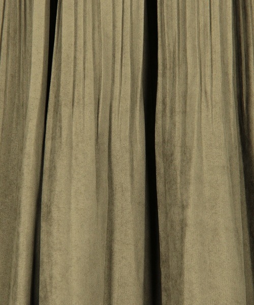 Grand PARK(グランドパーク)の「ミジンコール プリーツスカート(スカート・レディース・ネイビー/グレー/カーキ/ブラック/オレンジ・FREE)」の6枚目の写真