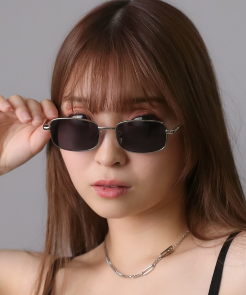 SPINNS（スピンズ）の「細フレームスクエアサングラス（サングラス