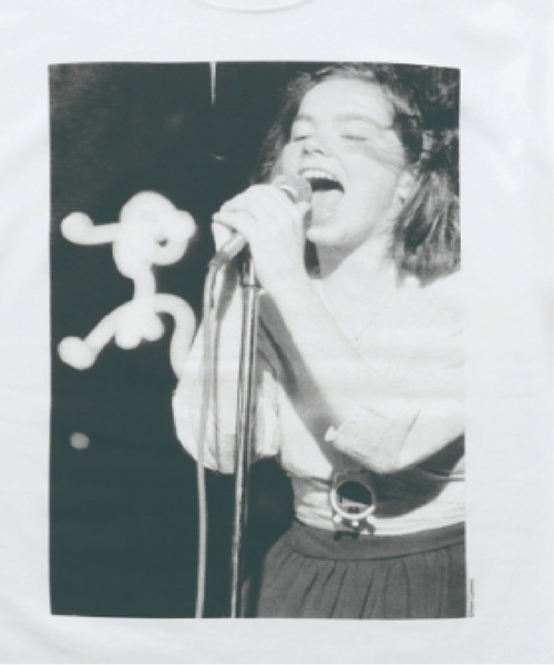 CULTURE SUPPLY(カルチャー サプライ)の「Photo Tee Bjork 2(Tシャツ/カットソー・レディース・ホワイト/スミクロ・FREE)」の11枚目の写真