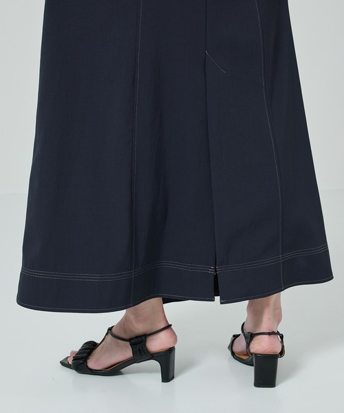 PUBLIC TOKYO（パブリックトウキョウ）の「【PUBLIC TOKYO/パブリックトウキョウ】スタンドオープンシャツワンピース（シャツワンピース・レディース・ライトベージュ/ネイビー・2/1）」の20枚目の写真