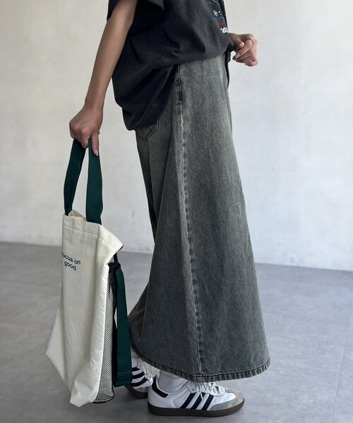 CPCM（シーピーシーエム）の「オーバーダイデニムナロースカート（スカート・レディース・ブラック/サックスブルー/ブルー・MEDIUM/LARGE）」の22枚目の写真