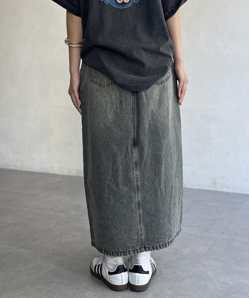 CPCM（シーピーシーエム）の「オーバーダイデニムナロースカート（スカート・レディース・ブラック/サックスブルー/ブルー・MEDIUM/LARGE）」の19枚目の写真