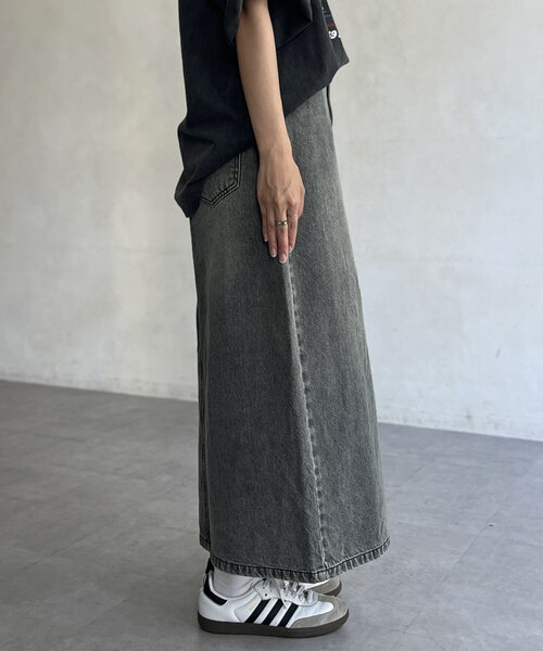 CPCM（シーピーシーエム）の「オーバーダイデニムナロースカート（スカート・レディース・ブラック/サックスブルー/ブルー・MEDIUM/LARGE）」の18枚目の写真