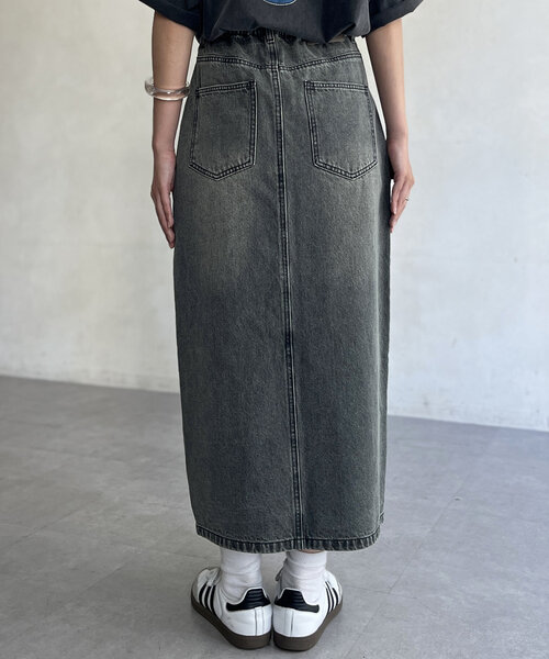 CPCM（シーピーシーエム）の「オーバーダイデニムナロースカート（スカート・レディース・ブラック/サックスブルー/ブルー・MEDIUM/LARGE）」の15枚目の写真